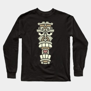 Tiki Head Long Sleeve T-Shirt